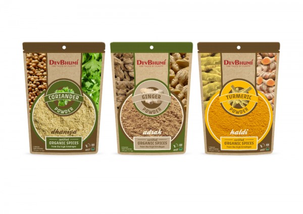 organic spice packaging