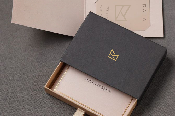 Raya branded gift box designed by HDegree